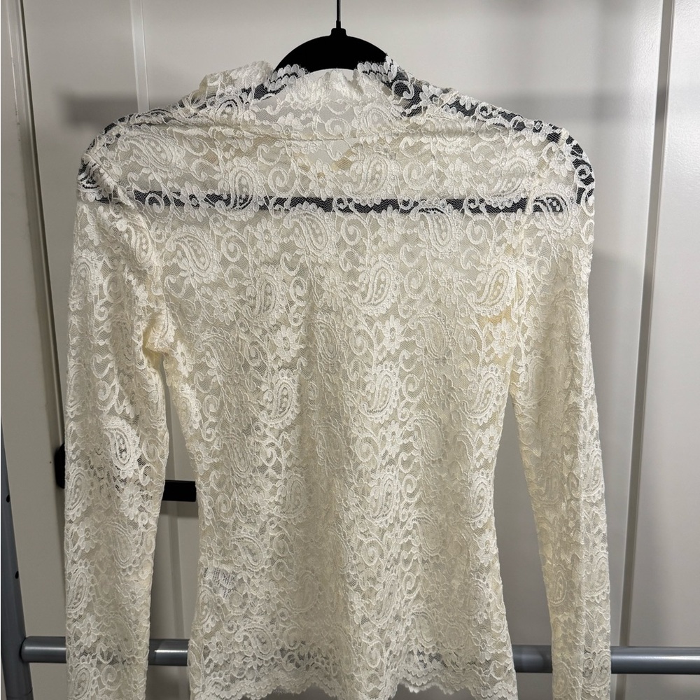 Chic Cream Lace Blouse